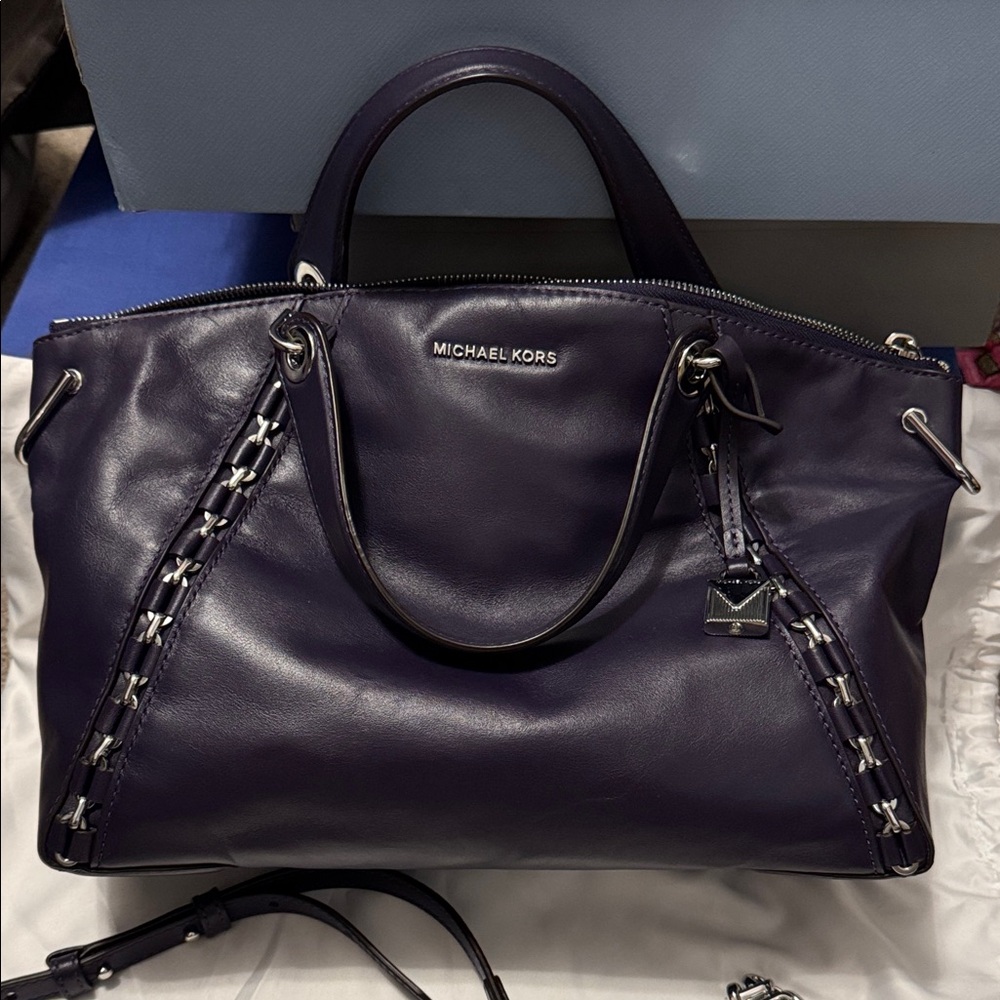 Michael Kors Dark Purple Satchel